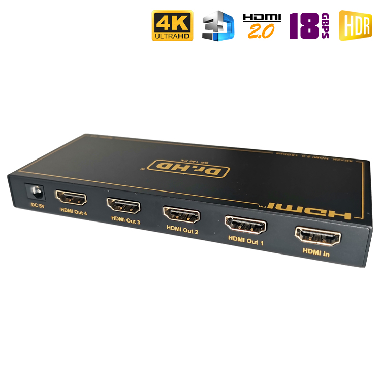 full_drhd-sp146-fx Новинка: HDMI 2.0 сплиттер 1x4 / Dr.HD SP 146 FX