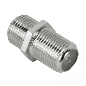 Переходник "F-гнездо - F-гнездо" RG-6 с кольцом ("Бочка")