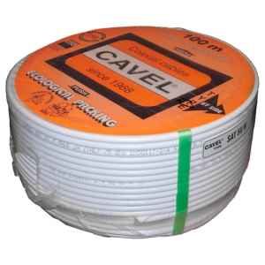 Кабель коаксиальный Cavel SAT 50 M Cu/Cu, бухта 100 м