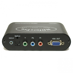 Конвертер 2x HDMI в VGA + YPbPr + SPDIF + Audio 3.5mm / Dr.HD CV 233 HVY