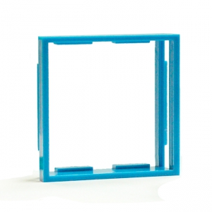 Рамка-переходник для розеток 50х50 на 45х45, синяя