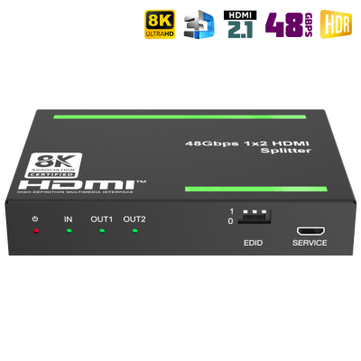 HDMI разветвитель на 2 / Dr.HD SP 128 SL / 8K / HDMI 2.1