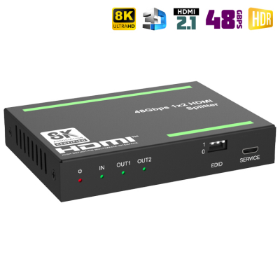 HDMI разветвитель на 2 / Dr.HD SP 128 SL / 8K / HDMI 2.1