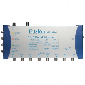 Мультисвитч 5x8 Euston MS-5801 (с блоком питания)