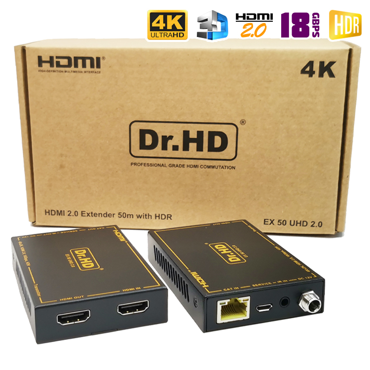 HDMI удлинитель по витой паре Dr.HD EX 50 UHD 2.0