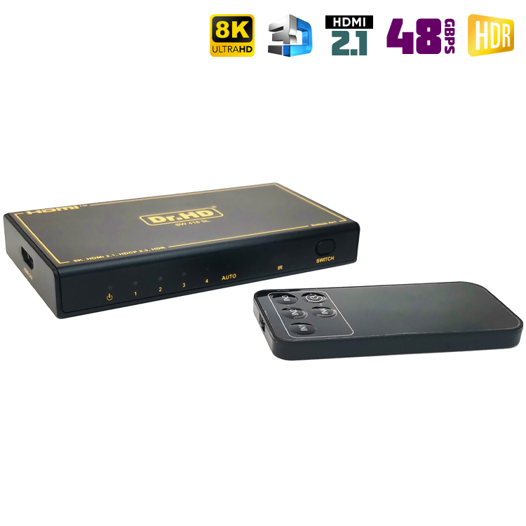 HDMI 2.1 переключатель 4x1 Dr.HD SW 418 SL