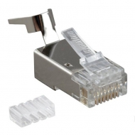 Коннектор RJ-45 8P8C FTP Cat6 TWT, экранированный, универсальный