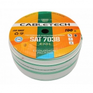 Кабель коаксиальный Cabletech SAT-703 High Quality, бухта 100 м
