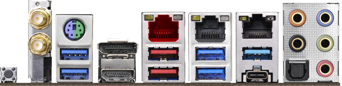 Цветные USB разъемы на материнской плате